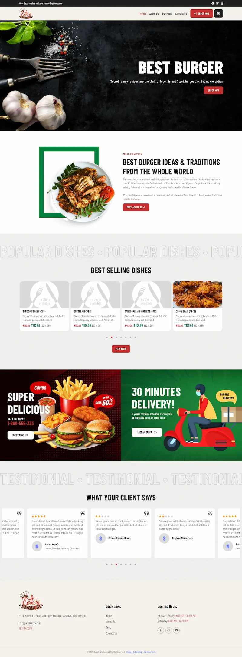 Food Ordering Portal